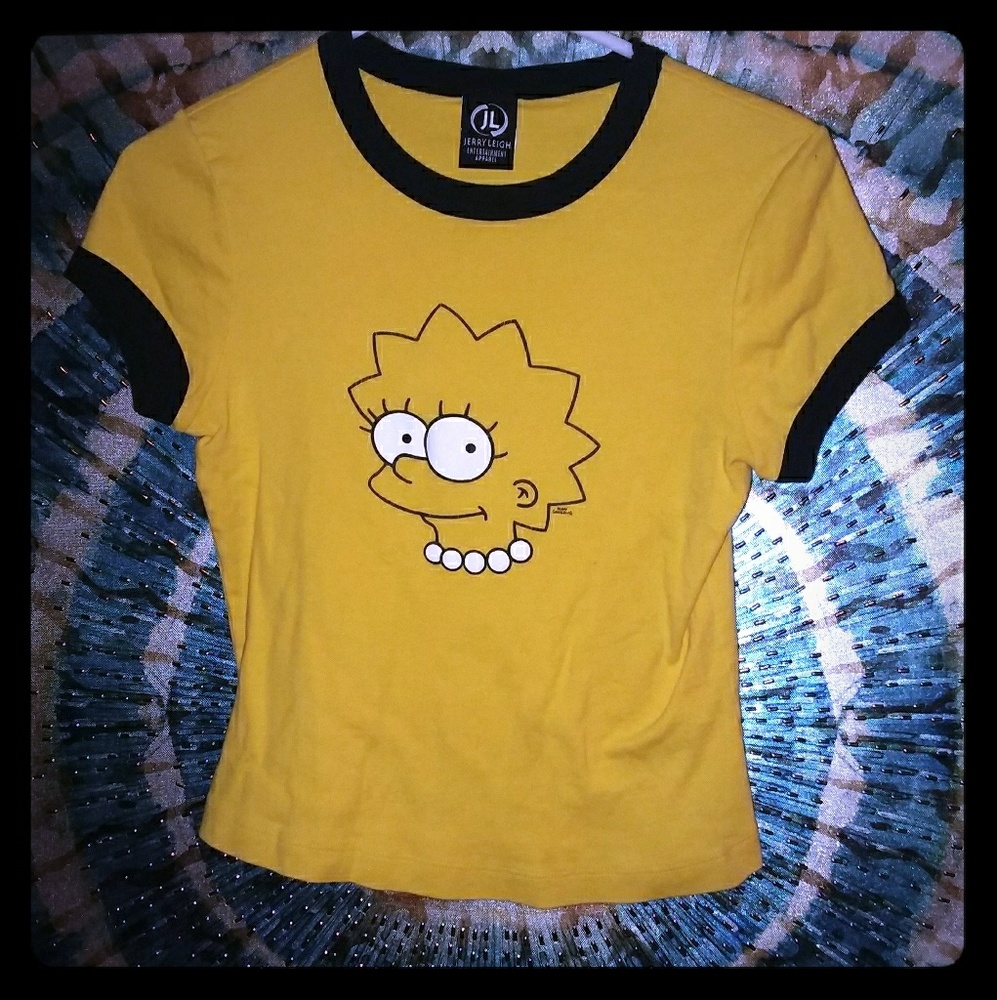🆕~ Vintage Lisa Simpson Baby Doll Tee